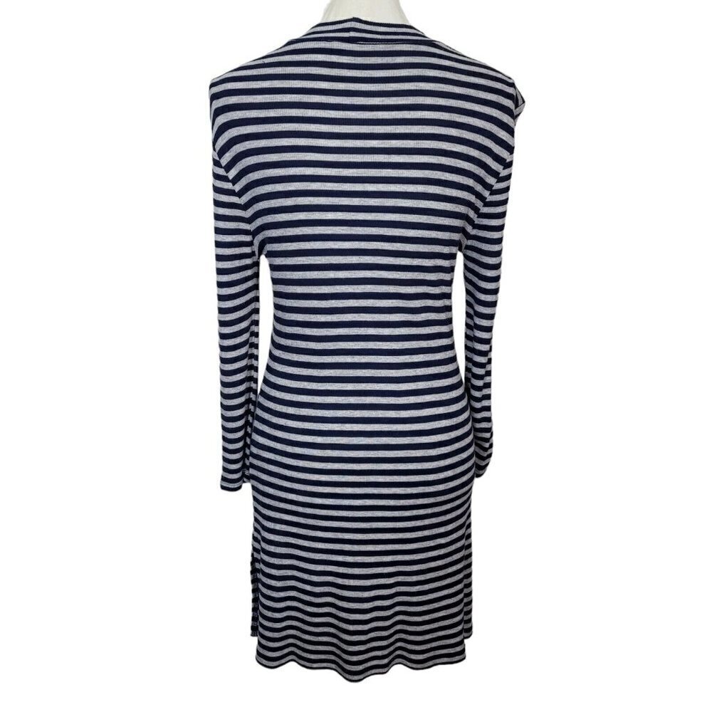 Chico's Zenergy Amber Striped Tunic Dress Gray Navy Active Wear 0 (US Small/4) - Picture 4 of 13